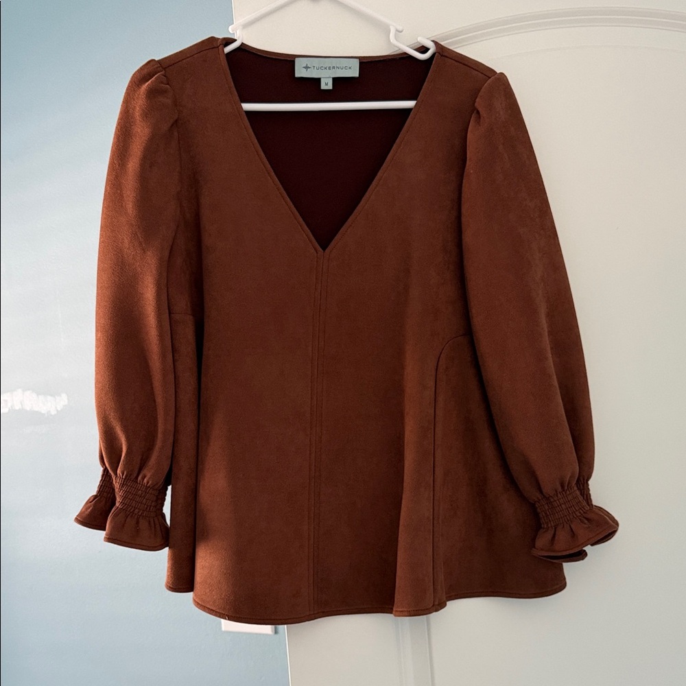 Suede Easton Blouse